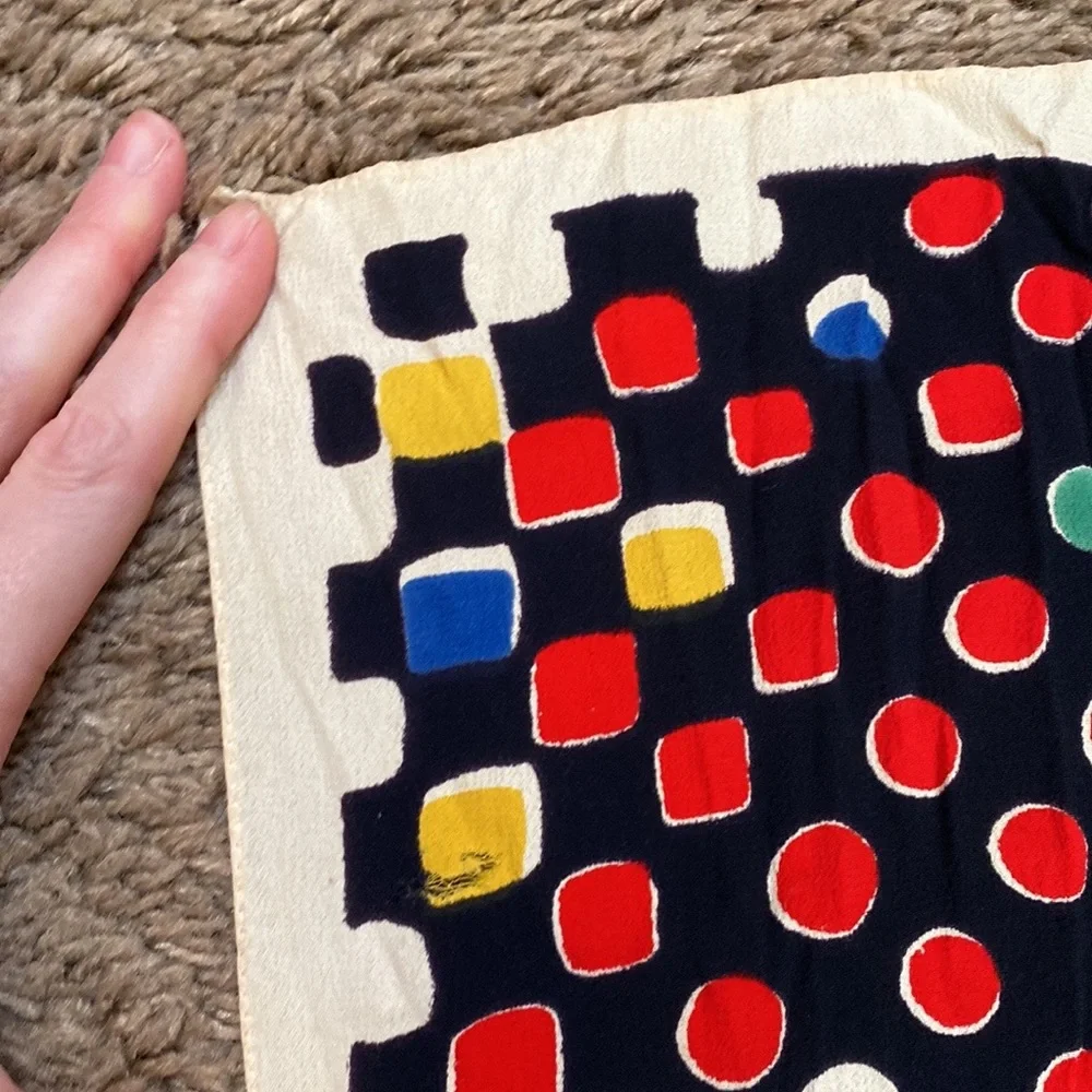 Unique MCM Optical Illusion Eye Print Rayon Crepe Scarf